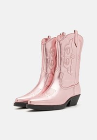 ONLY SHOES ONLBRONCO MID - Kaubojiški / motociklininko stiliaus batai - pink