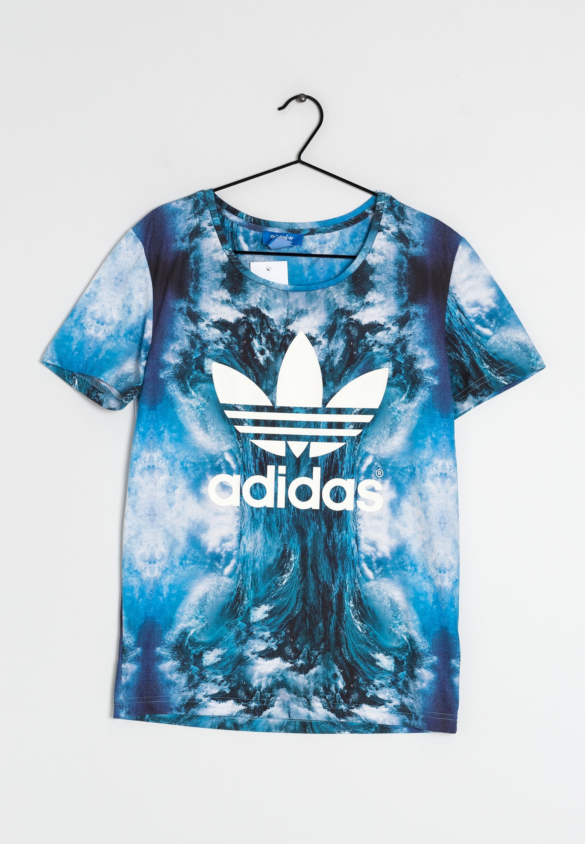 adidas Originals Print T-shirt blue/black/white/blue (Pre