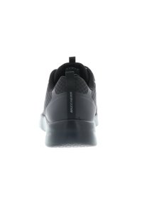 Zapatillas deportivas negras con una parte superior de malla transpirable, diseño texturizado y suela de goma gruesa, con un lazo en el talón para facilitar su colocación.