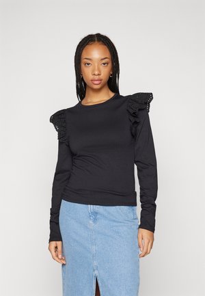 VIREDDA TOP - Topper langermet - black