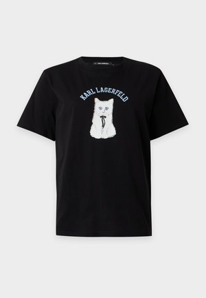 KARL LAGERFELD, IKON CHOUPETTE - Тениска с щампа - black