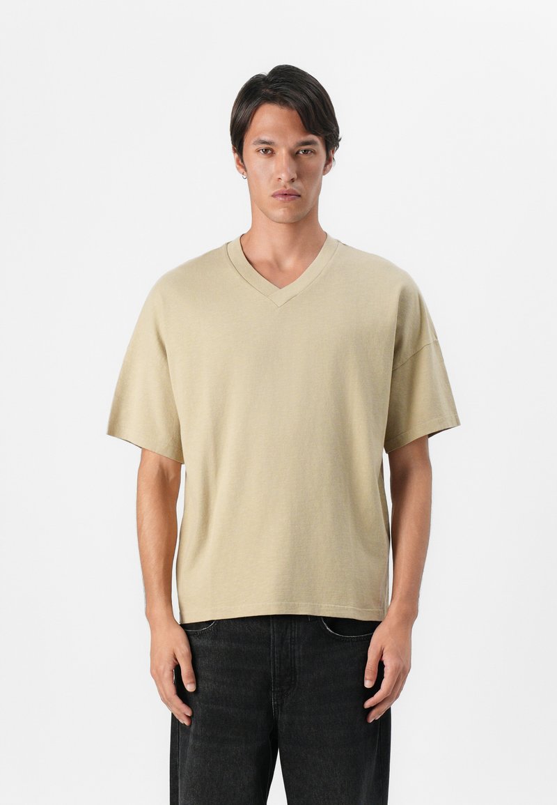 American vintage T-shirt basic beige