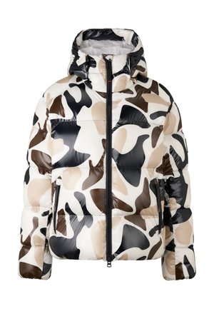 VALLY - Doudoune - beige schwarz/braun