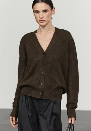 Massimo Dutti, Kardigan - dark brown