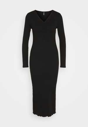 Pieces, PCCAMMA V NECK LONG DRESS - Robe fourreau - black