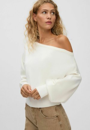 Vero Moda, KNITTED PULLOVER VMPOLLY KNIT CARDIGAN - Pullover - snow white