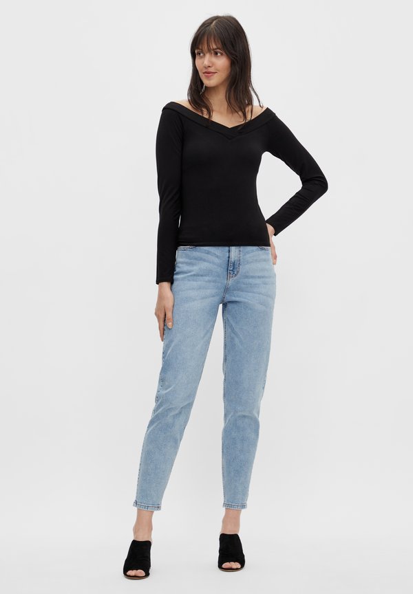 PCMALIVA OFF SHOULDER V NECK  - Long sleeved top3