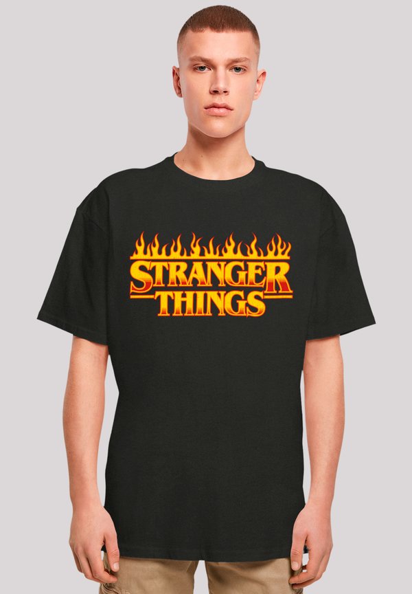 STRANGER THINGS FIRE LOGO NETFLIX TV SERIES - T-Shirt print - schwarz