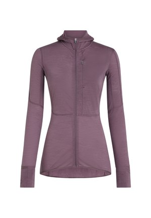 icebreaker, W MER 200 REALFLEECE DESCENDER LS ZIP H. - Fleece jacket - grey plum