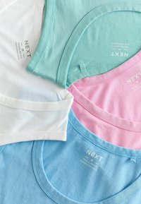 Next 4 PACK REGULAR FIT - Topp - white blue pink mint green
