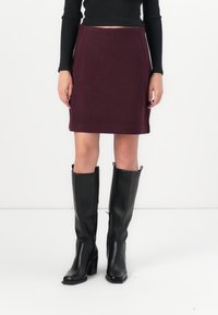 Vero Moda VMFORTUNALLISON SHORT - A-line skjørt - winetasting