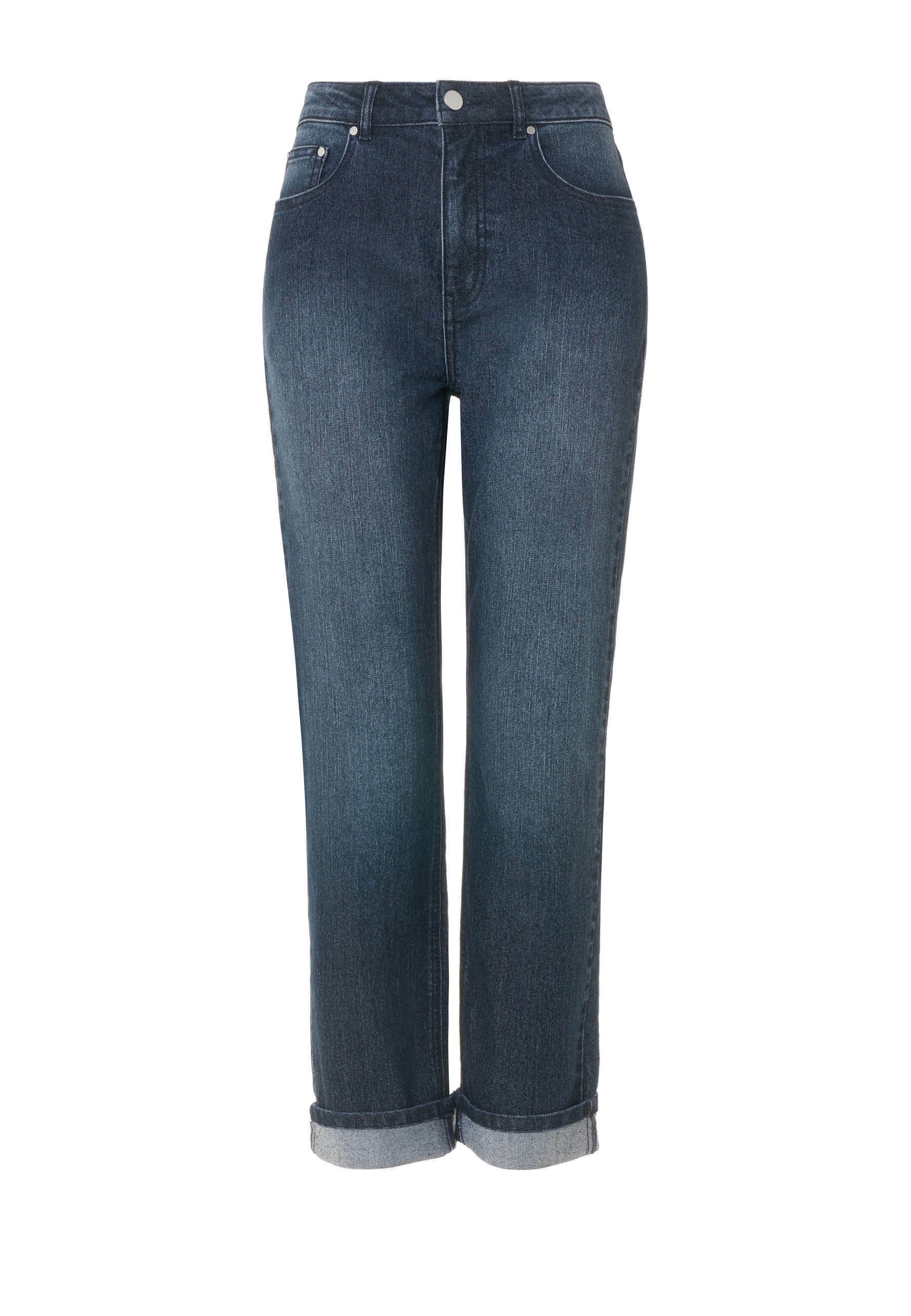 Damens Leggings Im Straight-Fit – Acid Washed, Hoher Bund, Weiches Stretch-Baumwolle