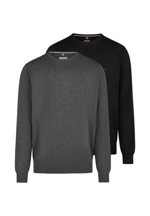 2 PACK - Striktrøje - schwarz/dunkelgrau