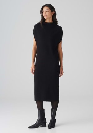 MIDI - WANONA - Strickkleid - black