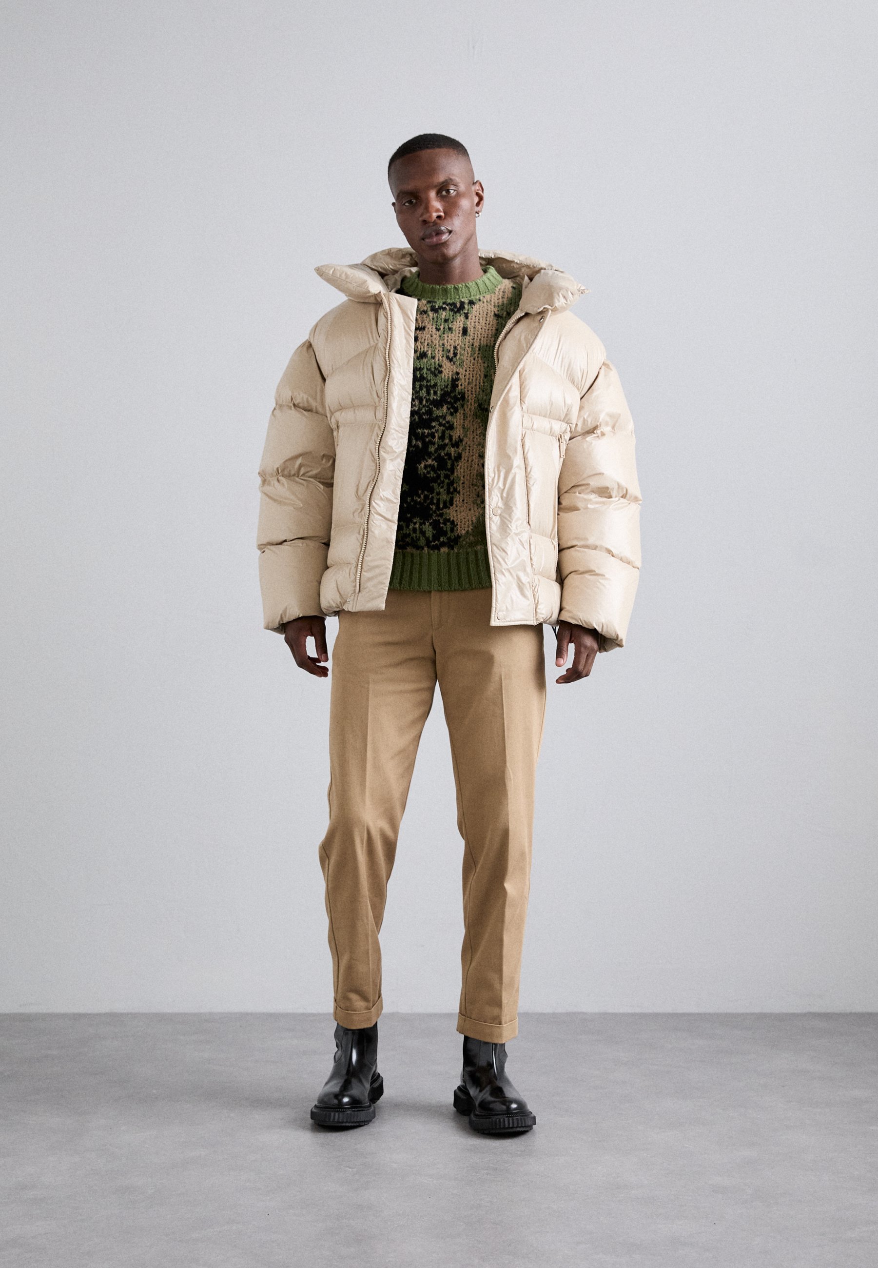 DSQUARED2 カバーオール ドッキング　ジャケット　ドッキング　ベージュ T/C COVERALL JACKET BEIGE T/Cカバーオール ジャケット