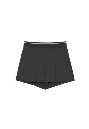 Stradivarius, SMART SHORTS WITH ELASTICATED WAISTBAND - Short - black