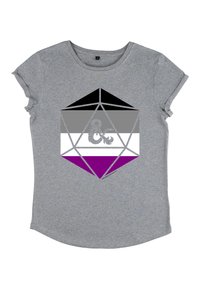 Henry Tiger DUNGEONS & DRAGONS ACE AMPERSAND - T-shirt print - melange grey
