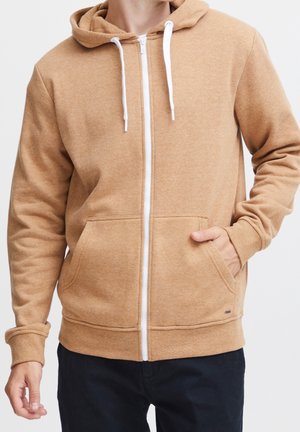 Sweater met rits - light brown