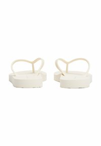 Tommy Hilfiger TEXTURED LOGO FLIP-FLOPS - Pool shoes - ivory petal