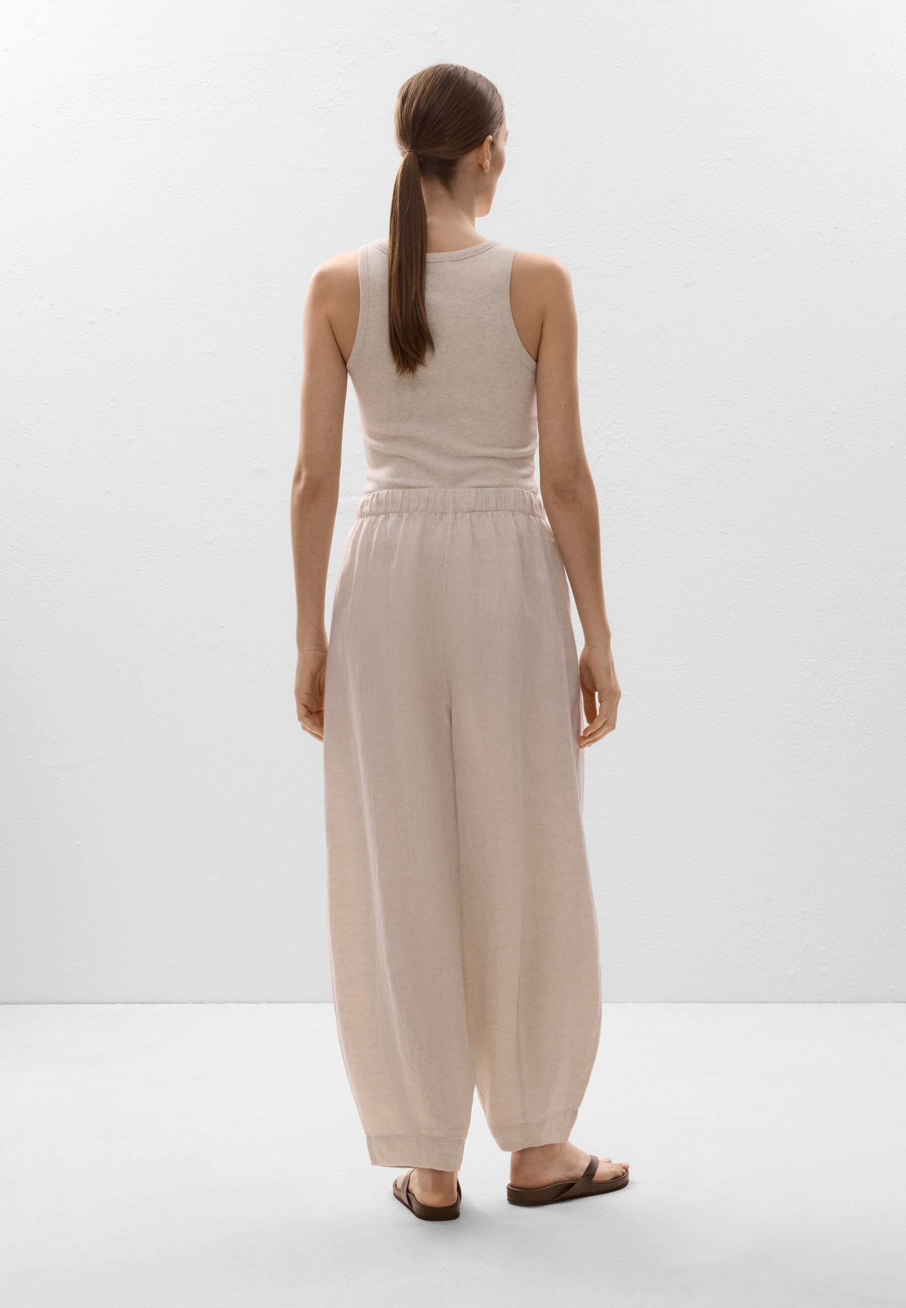 【massnoun】21ss★ BALLOON FIT LINEN WIDE PANTS MUSINSA | NOT4NERD Extra Wide Balloon Pants - Black