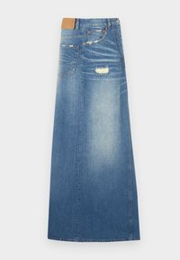 LONG SKIRT - Denim skirt - medium blue