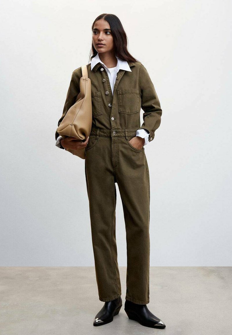 Mango OLIVIA Jumpsuit kaki/khaki Zalando.at
