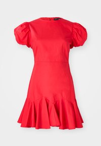 PEPPER RUFFLE MINI DRESS - Koktailové šaty/večierkové šaty - red
