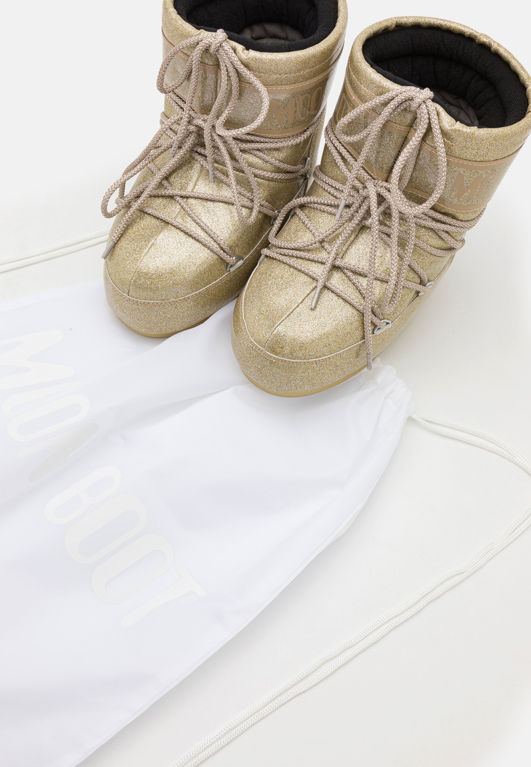 Moon Boot ICON LOW GLITTER UNISEX - Winter boots - gold/gold