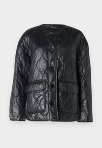 QUILTED JACKET - Light jacket - black