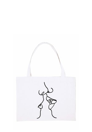 KISS PRINT - Cabas - white