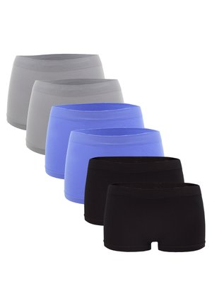 6ER PACK HIPSTER BOXER OHNE SEITLICHE NAHT - Pants - hellblau hellgrau schwarz
