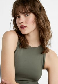 Stradivarius NECKHOLDER - Top - khaki