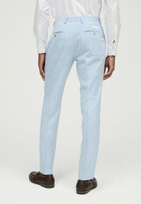 Next SKINNY FIT DRAINPIPE - Anzughose - light blue