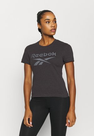 TEXTURE LOGO TEE - Camiseta estampada - anthracite