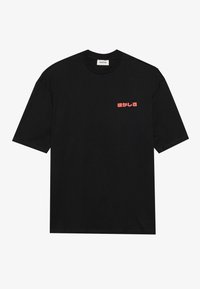 YOURTURN UNISEX - Nyomott mintás póló - true black