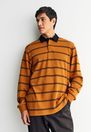REGULAR FIT - RUGBY - Hosszú ujjú felső - amber orange stripe