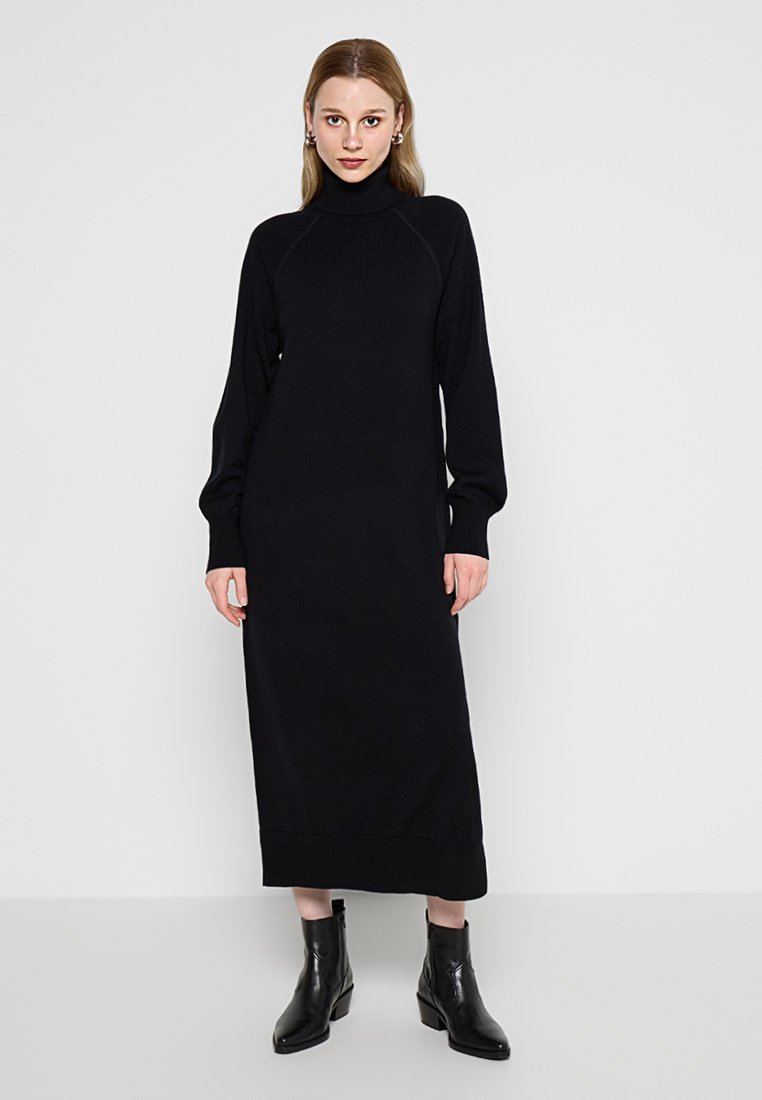 Ecoalf Gebreide jurk zwart Ecoalf Gebreide jurk zwart