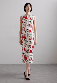 Erdem BOAT NECK COCKTAIL DRESS - Kokteilikleit/peokleit - winter white