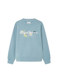 Pepe Jeans Felpa Bambino New Lamonty Crew - 100% Cotone Sostenibile, Scollo Rotondo, Con Logo Ricamato