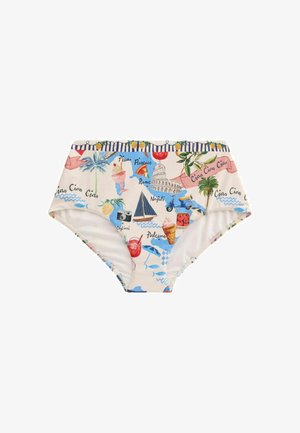 Next, HIGH WAIST - Bikini-Hose - cream red map