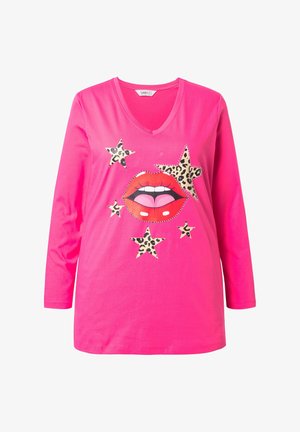 Angel of Style, KOMFORT FIT KUSSMUND-MOTIV - Langarmshirt - hibiscus pink