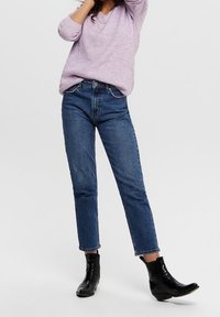 ONLY Stickad tröja - purple