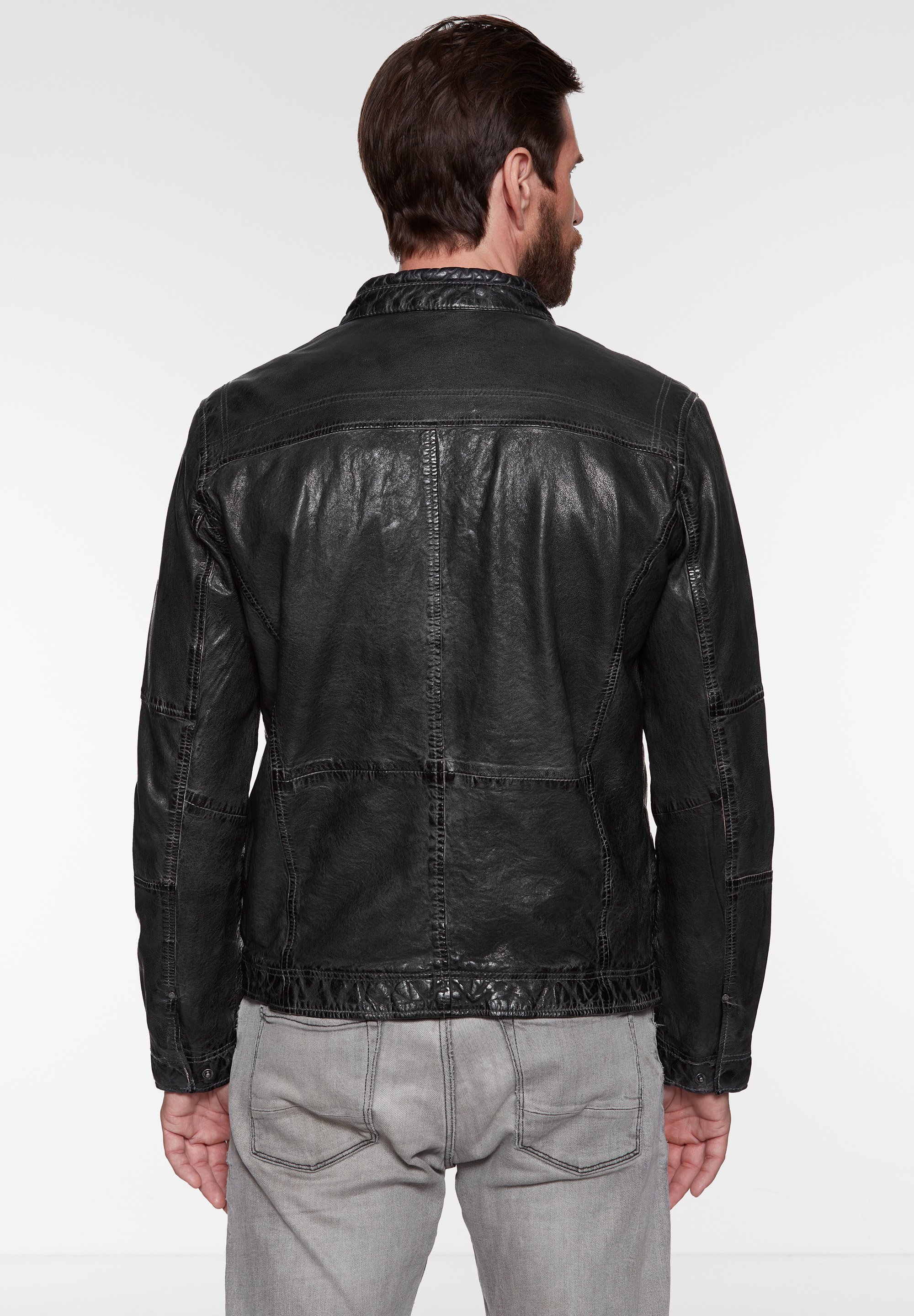 Jack Hanter DOWNING - Leather jacket 