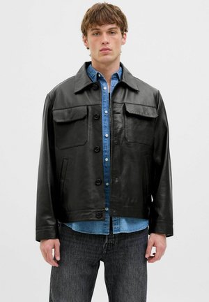 Leather jacket - black
