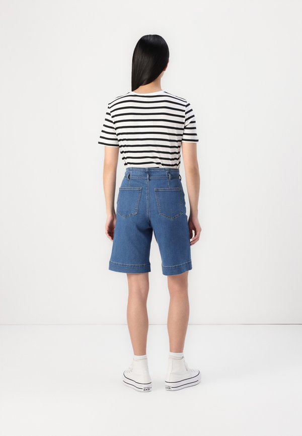 ONLJUICY WIDE BELT - Denim shorts4