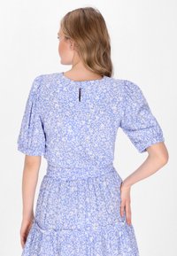 myMo Bluse - blue white