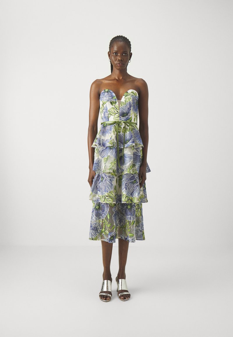 Marchesa Notte - Vestido de cóctel - blue white, Ampliar