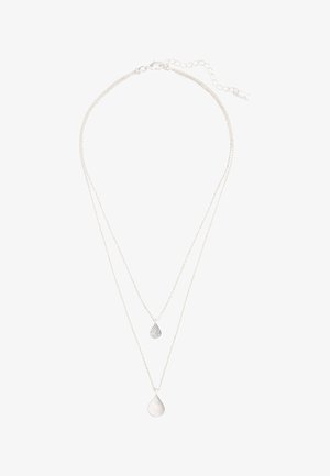 Next, SPARKLE PETAL LAYERED - Necklace - silver tone