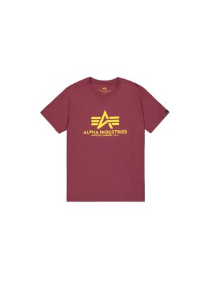 Alpha Industries, BASIC T - Tričko s potlačou - burgundy