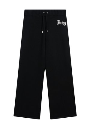 Juicy Couture, JUICY COUTURE JOGGINGHOSE KNIT TRACKPANT WITH DIAMANTE LOGO - Jogginghose - black